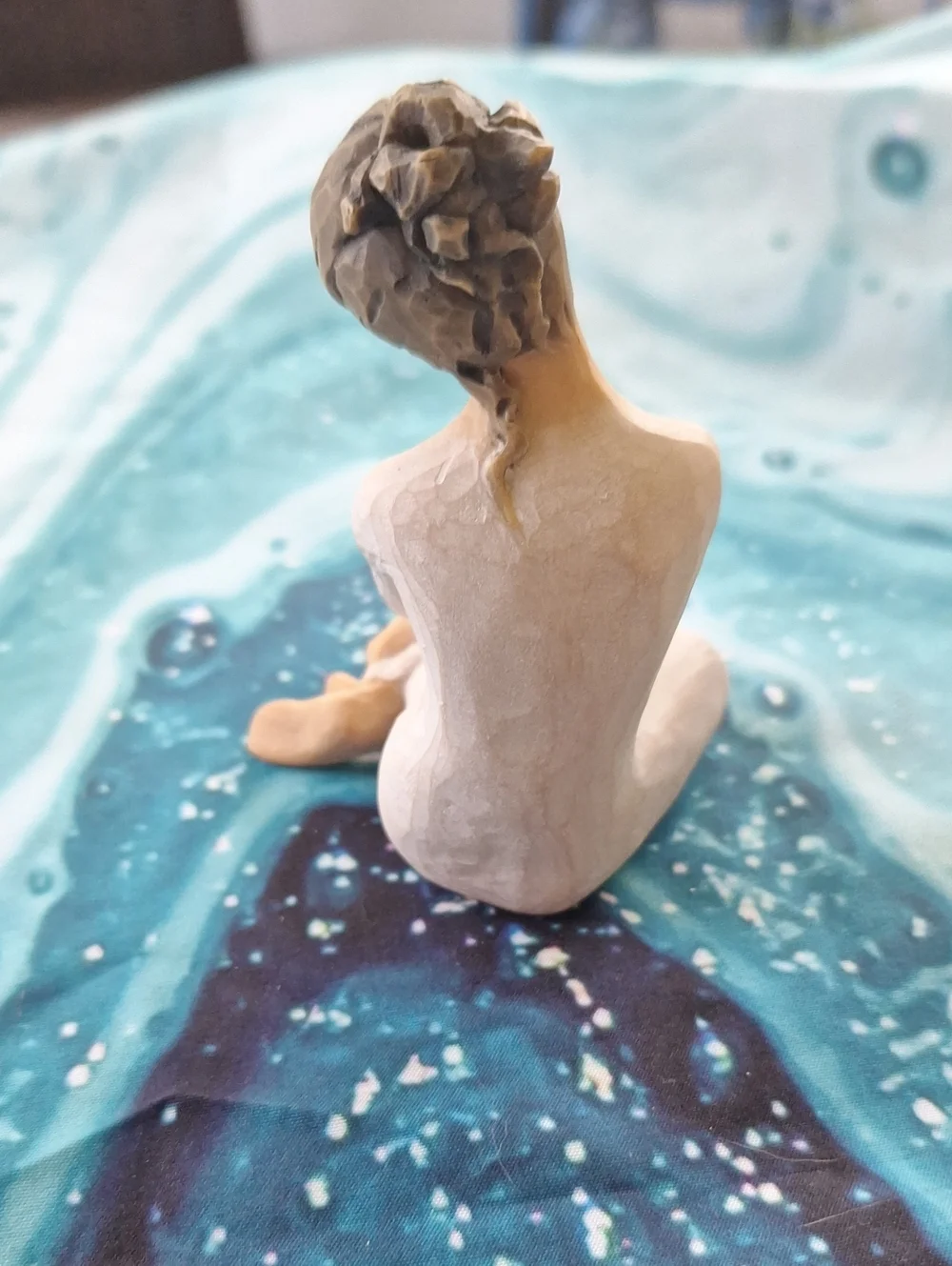 Willow Tree Serenity Handcrafted Sitting Figurine - Neutral Tones